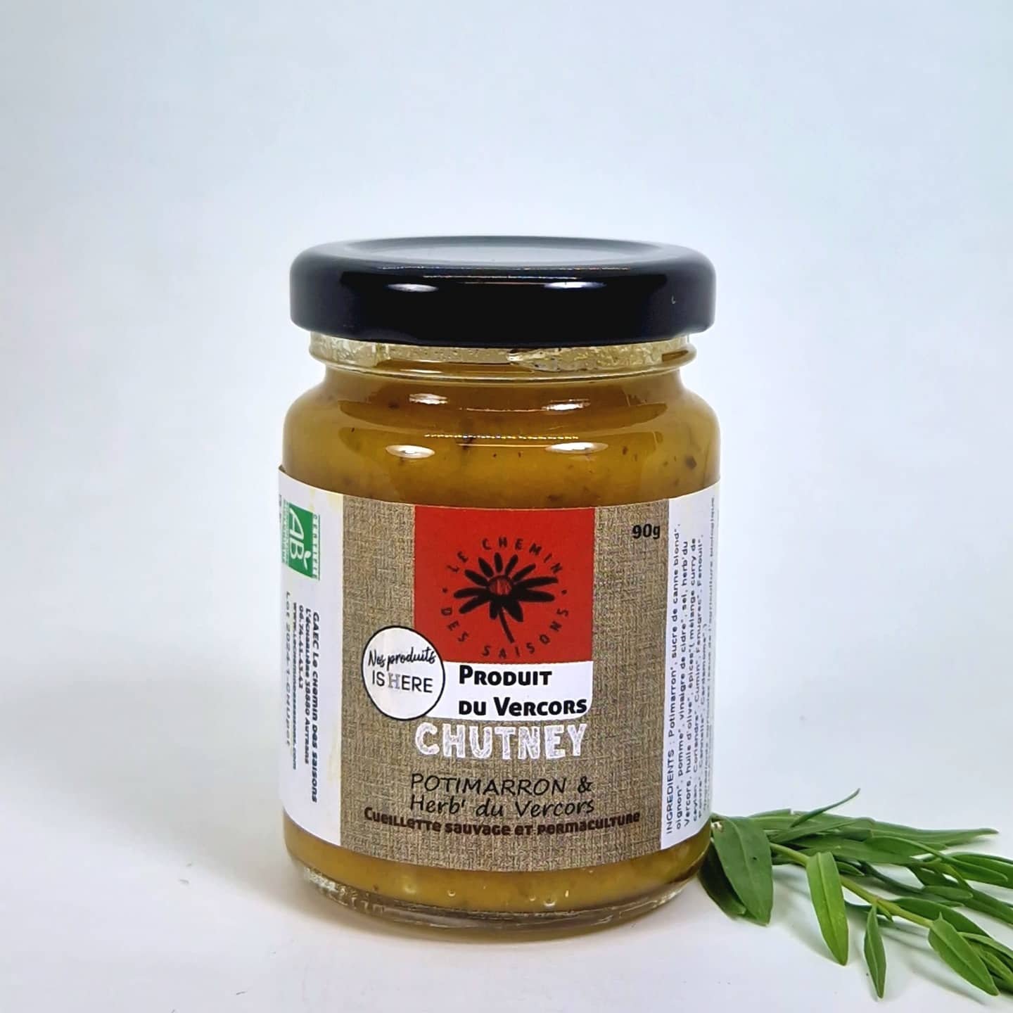 chutney potimarron et herbes du Vercors