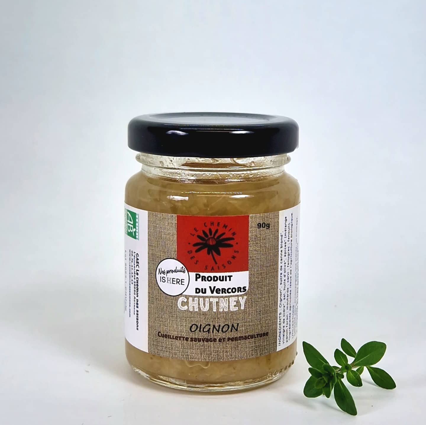 chutney rhubarbe et thym de notre jardin