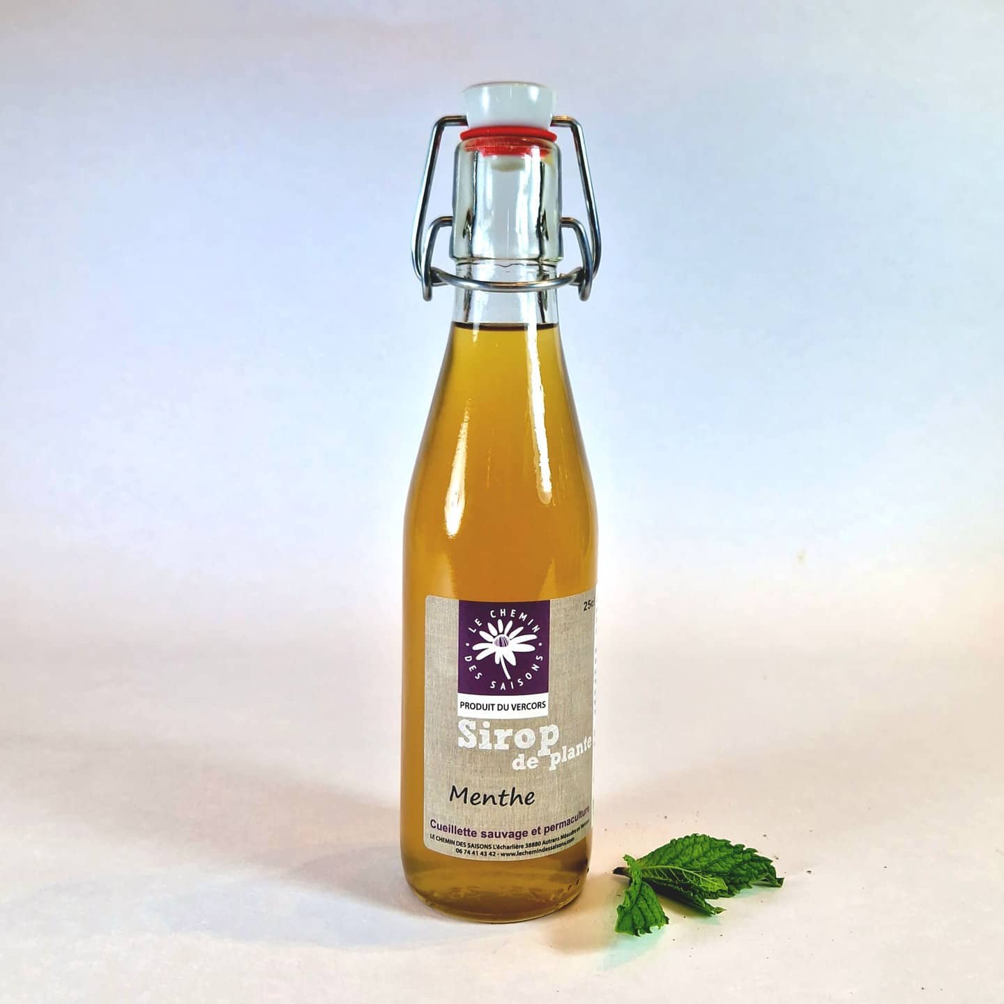 sirop bio et artisanal saveur menthe