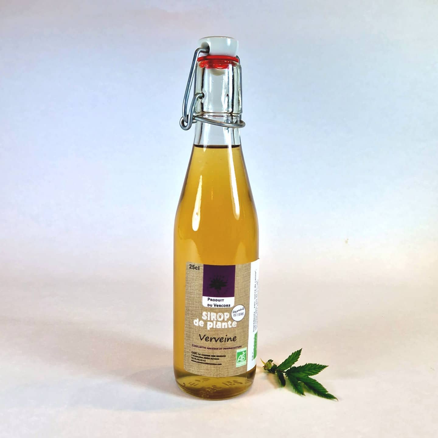 sirop saveur verveine bio et naturel